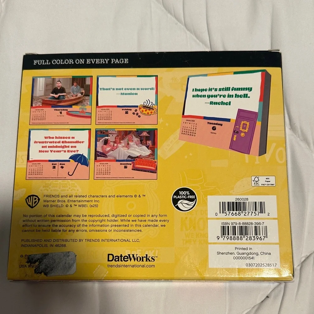 FRIENDS 2026 Day-at-a-Time Calendar